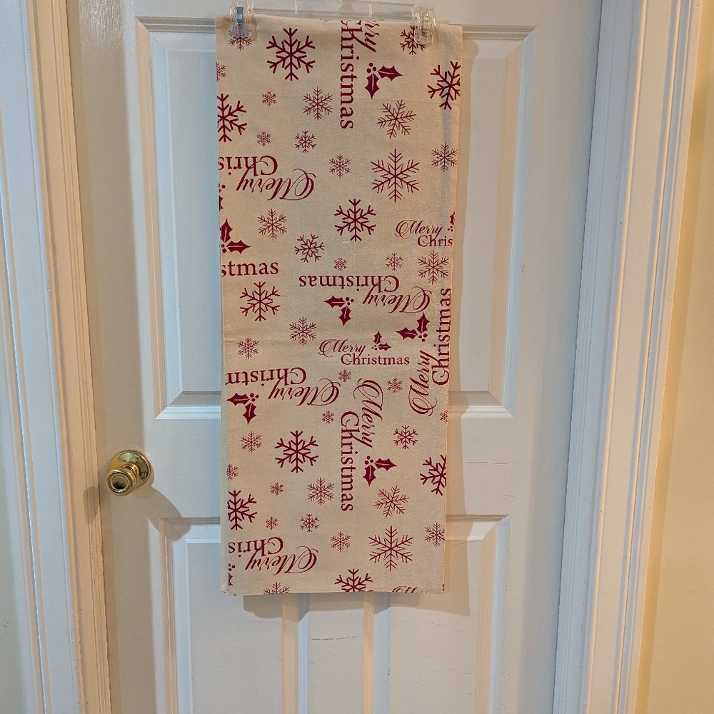 Festive Christmas Table Runner. Approx 14" X 72"